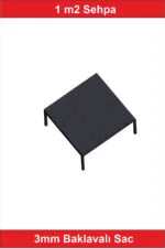 1m2 Platform Sehpa - Görsel 2